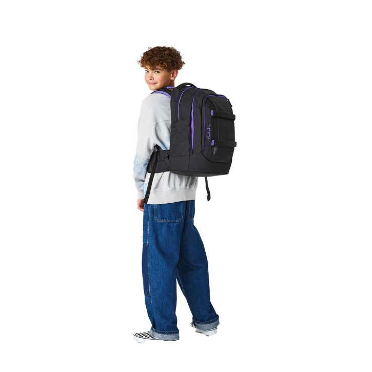 Satch Pack Schulrucksack purple phantom